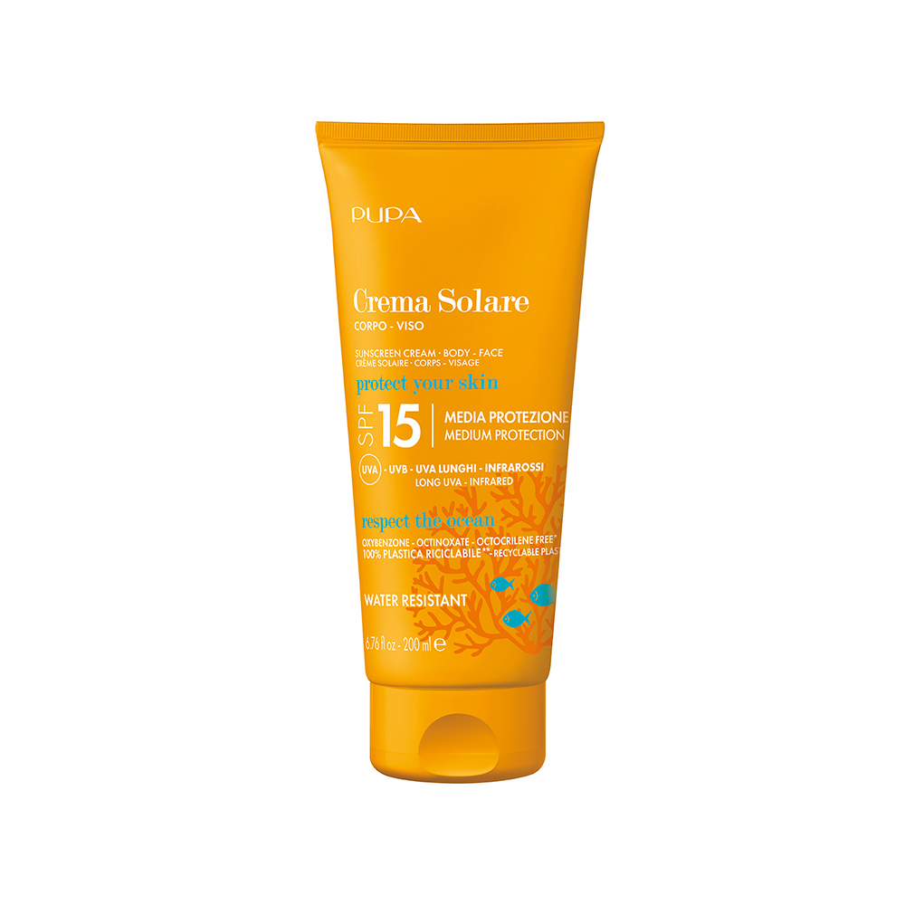 PUPA Crema Solare Corpo e Viso SPF15 200ml